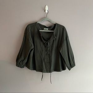 Urban Outfitters Lace-up Top NWOT